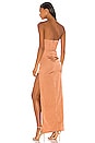 view 3 of 3 Farah Satin Maxi Dress in Copper