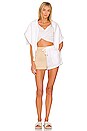 view 4 of 4 Layla Two Tone Short in Nude & White