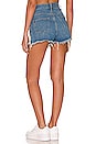 view 3 of 4 Quinn Denim Shorts in Mid Blue Wash