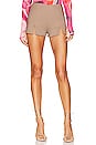 view 1 of 4 Jene High Waisted Shorts in Khaki
