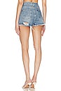 view 3 of 4 Simi Distressed Denim Short in Mid Blue Wash