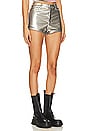 view 2 of 4 Roxy Faux Leather Short in Silver