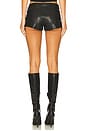 view 4 of 6 Gianna Faux Leather Shorts in Black