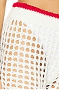 view 6 of 6 Bronwin Short in White & Red