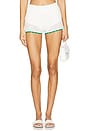 view 1 of 6 Brisa Short in White & Green