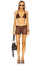 view 5 of 6 Tullia Short in Chocolate Brown