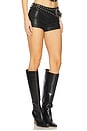 view 2 of 6 Melisa Faux Leather Short in Black