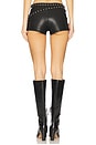 view 4 of 6 Melisa Faux Leather Short in Black
