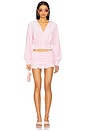 view 5 of 6 Mahina Terry Mini Skort in Pink