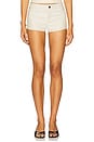 view 1 of 6 Gianna Micro Mini Shorts in Bone