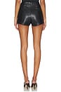 view 4 of 6 Miley Faux Leather Skort in Black