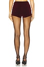 view 4 of 6 Ava Hot Short in Oxblood
