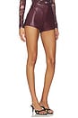 view 2 of 6 Priya Hot Short in Oxblood