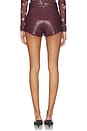 view 4 of 6 Priya Hot Short in Oxblood