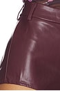 view 6 of 6 Priya Hot Short in Oxblood