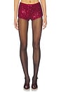 view 1 of 6 Shani Micro Short in Burgundy