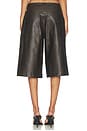 view 4 of 6 Vala Faux Leather Short in Black