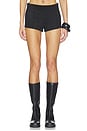view 1 of 6 Jessica Faux Suede Short In Black in Black