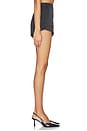 view 3 of 6 Jacinth Satin Hot Short in Black