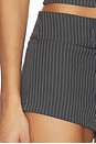 view 6 of 6 Agnes Hot Short in Grey Stripe