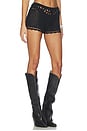 view 2 of 6 Julianna Crochet Short in Black