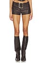 view 1 of 6 Melania Micro Short in Brown