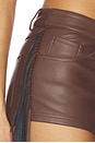 view 6 of 6 Karina Fringe Short in Brown