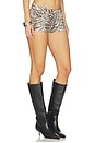 view 2 of 6 Minta Denim Short in Tiger Print