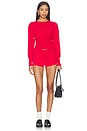 view 5 of 6 Jayella Knit Short in Red