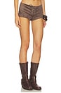 view 2 of 6 Spence Faux Suede Short in Grey