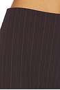 view 7 of 7 Toskia Short in Dark Brown Stripe