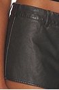 view 7 of 6 Attaya Faux Leather Micro Short in Black