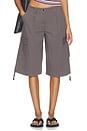 view 1 of 6 Halia Baggy Short in Charcoal Grey