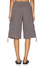 view 5 of 6 Halia Baggy Short in Charcoal Grey