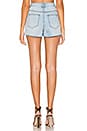 view 3 of 4 Jessie High Rise Shorts in Light Wash Blue