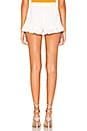 view 3 of 5 Emmy Eyelet Ruffle Shorts in White