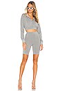 view 4 of 4 SHORT DE STYLE MOTARD ANTONIA in Grey