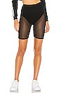 view 1 of 4 Danika Mesh Biker Short in Black