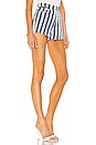 view 2 of 4 Sydney Striped Denim Shorts in Blue & White