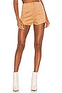 view 1 of 4 SHORT EN DAIM CLOUTÉ DEANNA in Tan
