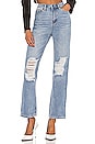 view 1 of 4 Agatha Straight Leg Jeans in Light Wash Blue