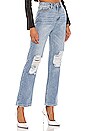 view 2 of 4 Agatha Straight Leg Jeans in Light Wash Blue