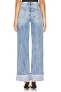 view 4 of 6 Lulu Cuffed Jean in Mid Wash Blue
