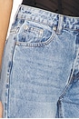 view 6 of 6 Lulu Cuffed Jean in Mid Wash Blue