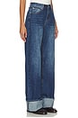view 2 of 6 Lulu Cuffed Jean in Dark Wash Blue