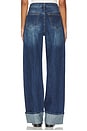 view 4 of 6 Lulu Cuffed Jean in Dark Wash Blue