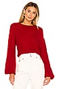 view 1 of 4 Parker Oversized Sweater in Red