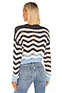 view 3 of 4 Shira Cropped Sweater in Blue & Grey