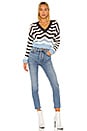 view 4 of 4 Shira Cropped Sweater in Blue & Grey