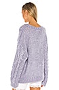 view 3 of 4 Roxie Cable Knit Sweater in Dusty Lavender